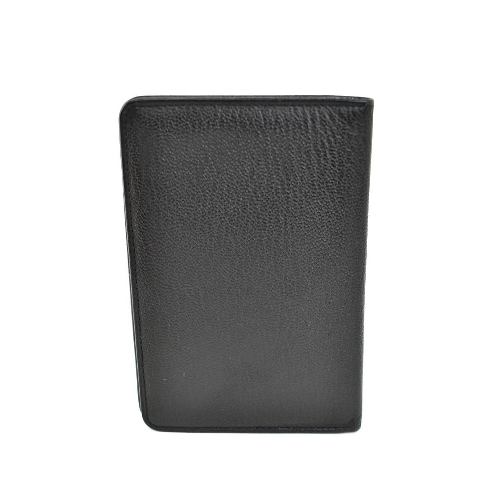 CHANEL: Black, Leather & Gold "CC" Logo Card Wallet (ol) - Picture 3 of 10